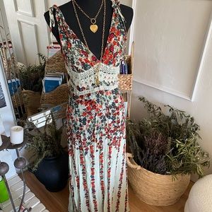 Free people floral maxi dress